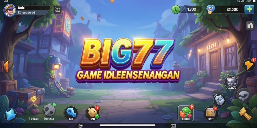 Tampilan gameplay menonjol dalam BIG77 dengan fitur Idle yang menarik.