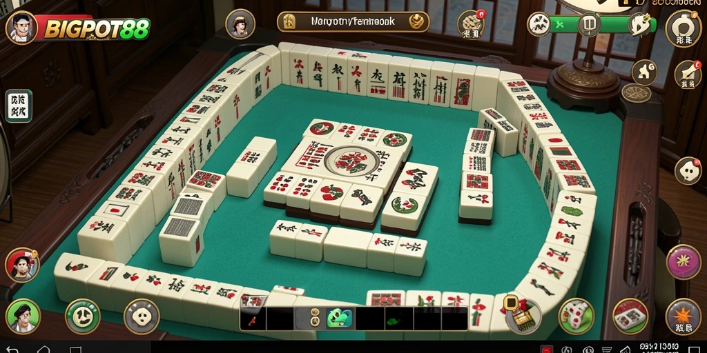Tampilan gameplay Mahjong yang mengasyikkan dari BIGPOT88.