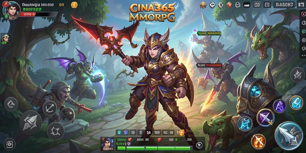Gameplay seru CINA365 dalam dunia MMORPG yang menawan.