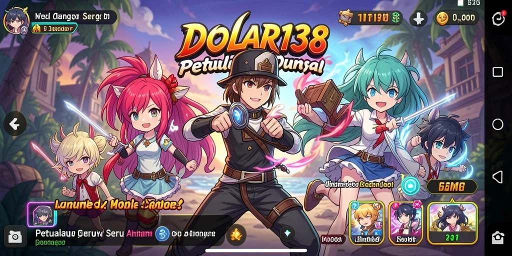 Tampilan gameplay DOLAR138 yang menampilkan karakter anime yang mengesankan.