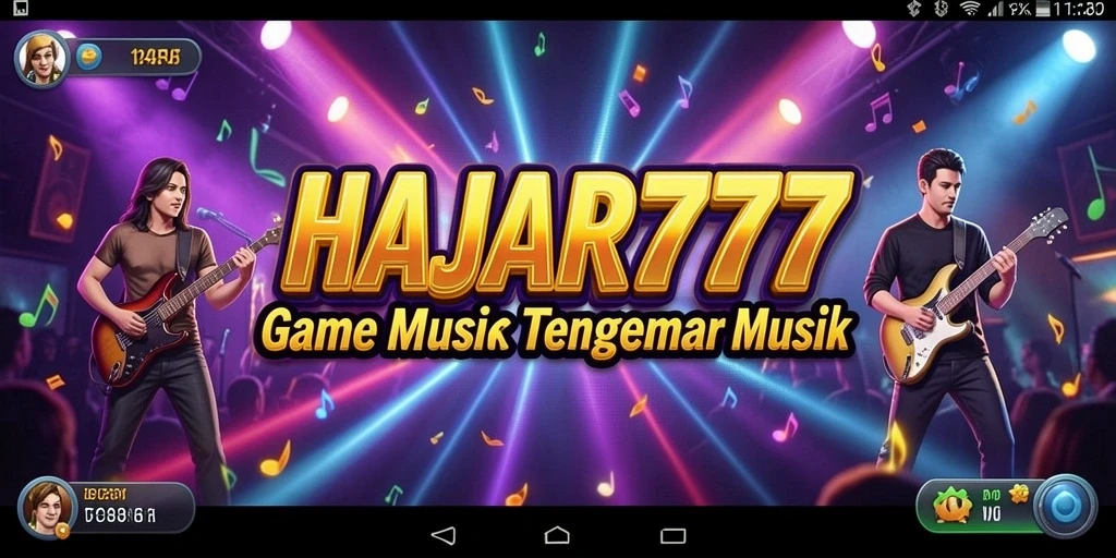 Screenshot utama menunjukkan gameplay seru dalam HAJAR777.