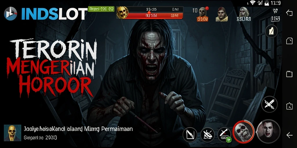 Tangkapan layar menunjukkan suasana mencekam saat bermain INDSLOT.