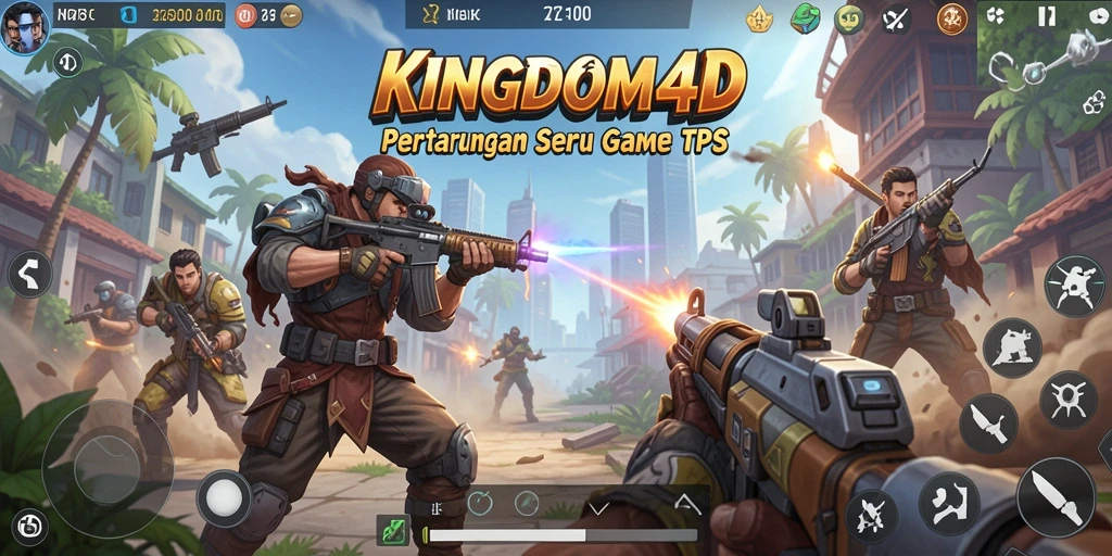 Tampilan menegangkan dari tempur TPS di KINGDOM4D.