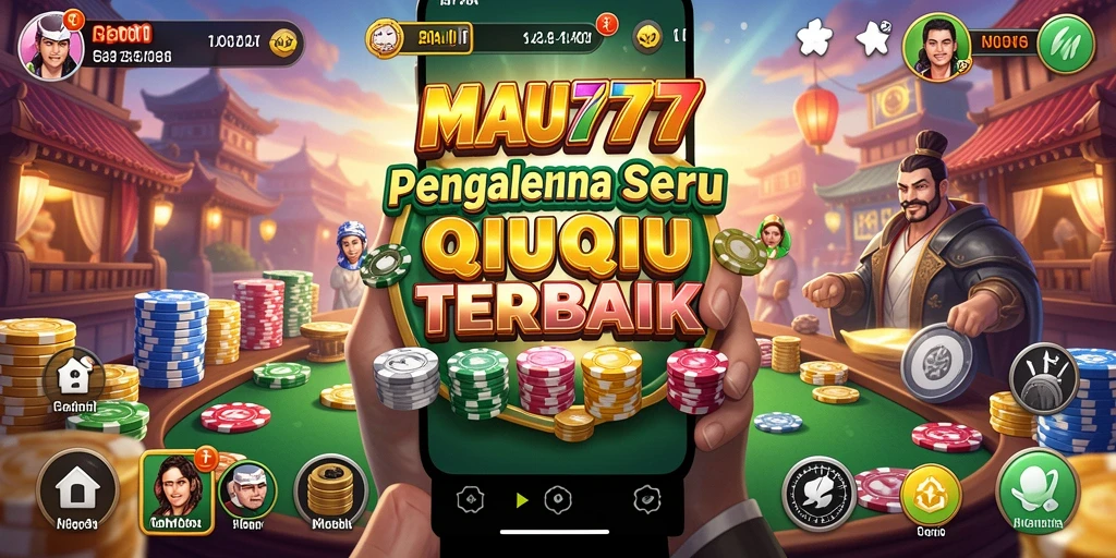 Screenshot gameplay MAU777 menampilkan suasana seru permainan QiuQiu.