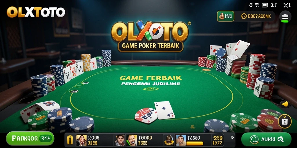Screenshot OLXTOTO menampilkan gameplay seru dalam permainan Poker.