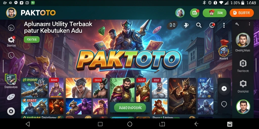 Tampilan antarmuka PAKTOTO yang intuitif dan mudah digunakan.