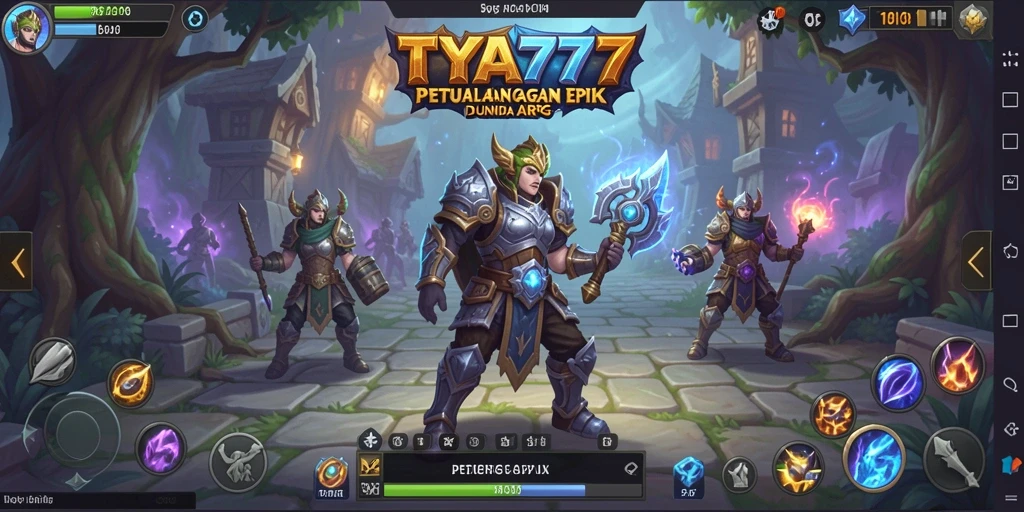 Tampilan skrin gameplay TYA777 yang aksi penuh dan menegangkan.